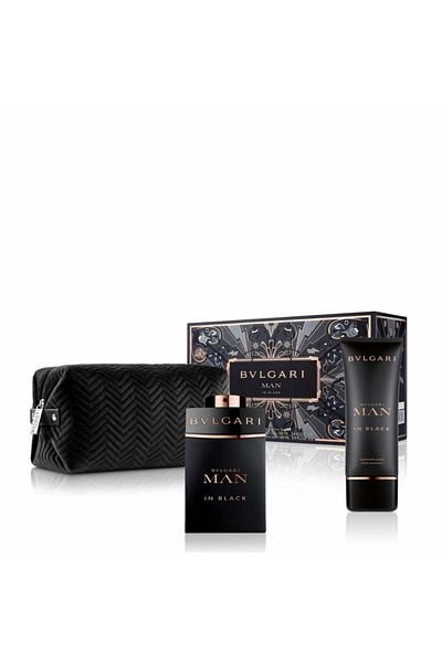 Bvlgari Bvlgari Man In Black Gift Set 100ml Eau de Parfum + 100ml After Shave Balm + Pouch
