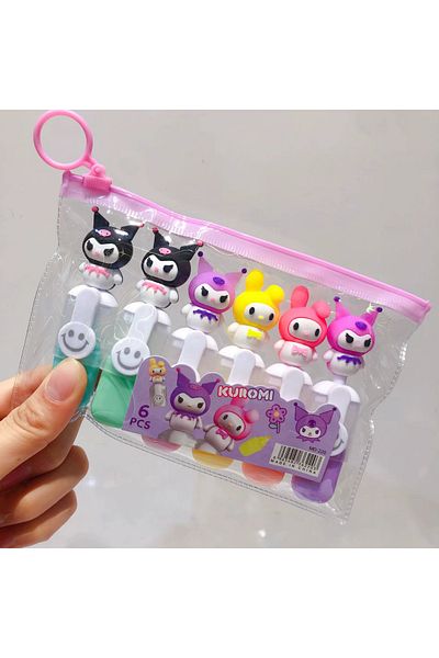 NaSaDAN Kuromi Head Highlighter Set 6 Pieces