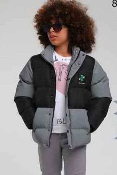 wakawakakidsstore Double Color Lined Zipper Snap Closure Pocket Boy's Coat - 12 Years Old