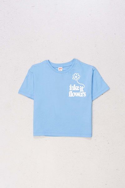 Hopi Kids Tricou pentru fetiță cu gât crew - Imprimat față și spate