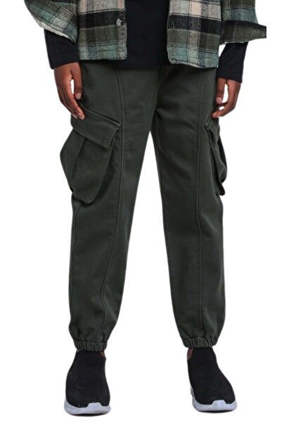 Waka Waka Карго панталон за момчета с ластик на талията и карго джобове