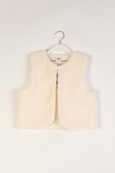 wakawakakidsstore Plush Solid Color Girl's Vest