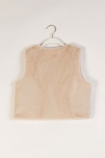 wakawakakidsstore Plush Solid Color Girl's Vest