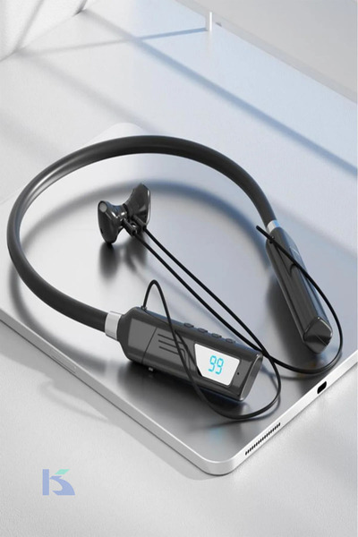 KALİTESENİNLE Manyetik Neckband Kablosuz Bluetooth Kulaklık, Boyuna Asmalı Sp...