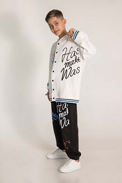 Waka Waka Front and Back Printed Printed Snap Closure Boys' Cardigan