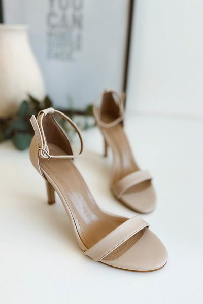 POLKA STORE Cute Single Strap Thin Heeled Stylish Evening Dress Women's Shoes