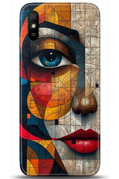 adveksiyon حافظة هاتف Xiaomi Redmi 9A مطبوعة بدقة HD - سلسلة مركزية من الأناض...
