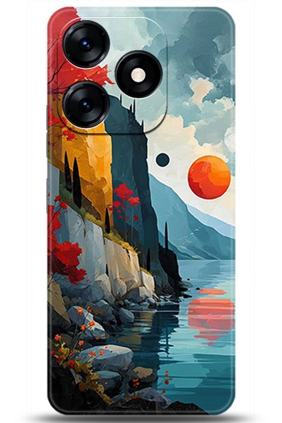 TECNO حافظة Spark 10 مطبوعة بدقة HD - سلسلة Anatolia Central 5368
