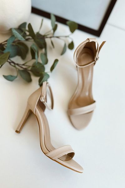 POLKA STORE Cute Single Strap Thin Heeled Stylish Evening Dress Women's Shoes