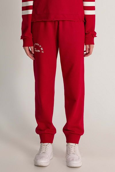 Waka Waka Pocket Top Printed Elastic Waist Ribbed Legs Girl's Tracksuit Bottom
