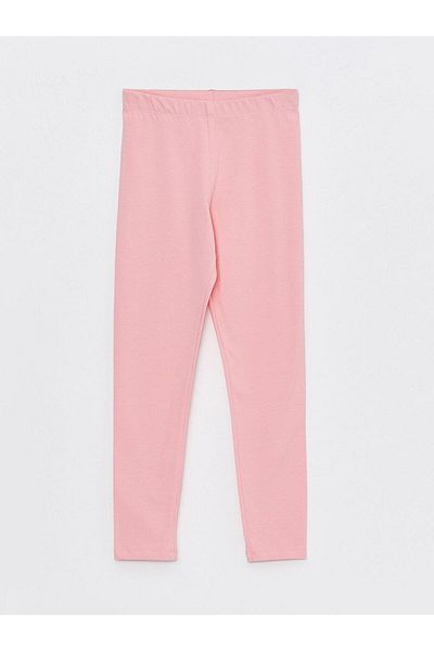 LC Waikiki Leggings lungi pentru fete din bumbac de bază cu talie elastică (S3)