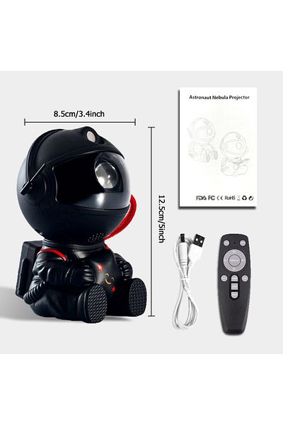 Choice Black Star Astronaut Starry Sky Projection Light Full of Stars Ambient Light Spaceman Laser Nebula W