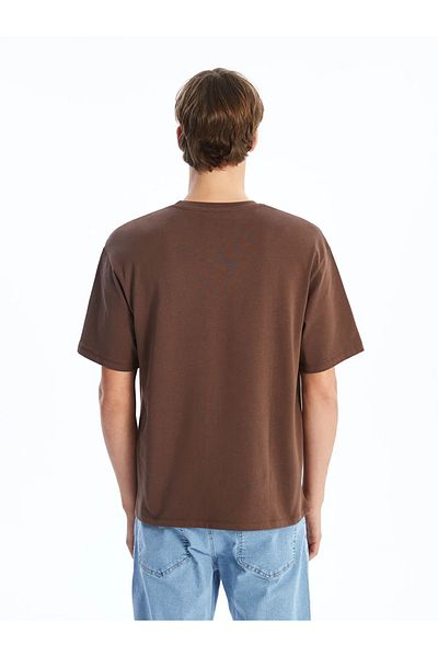 LC Waikiki Ανδρικό T-Shirt XSIDE Black Crew Neck χτενισμένο βαμβακερό