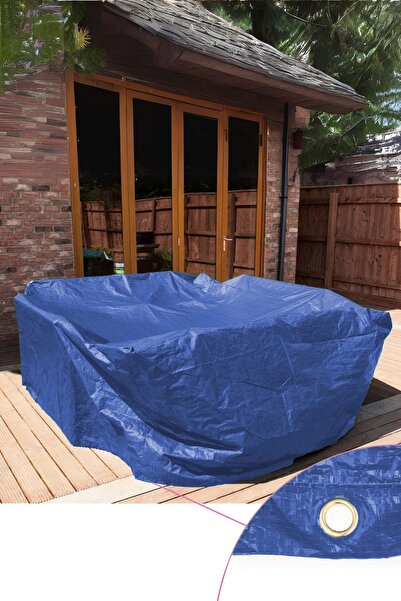 sizenelazım (1m x 1m x 1m) Mavi Bahçe Mobilya Koruma Örtüsü  Su Geçirmez Branda