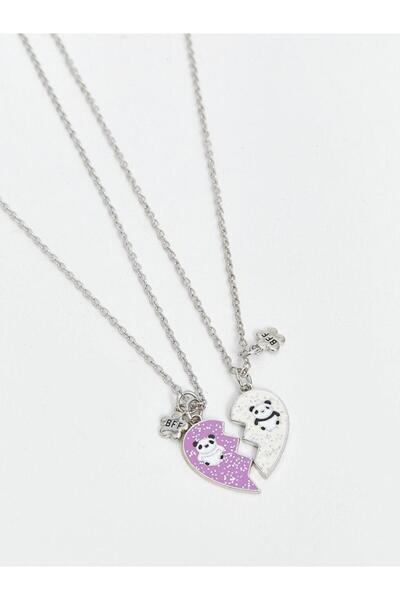 LC Waikiki LCW ACCESSORIES Karişik Baskılı Kız Çocuk Metal Kolye