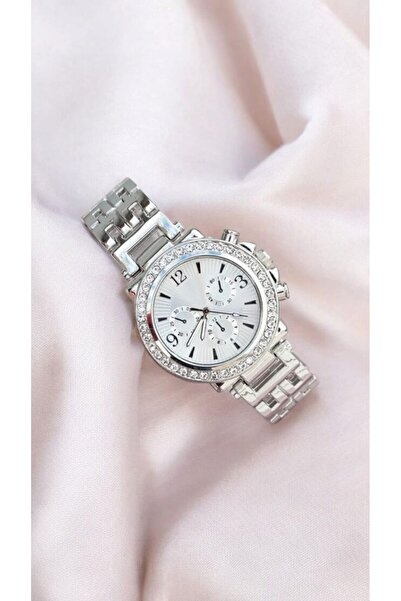 Neorney Zirkon Taş Detaylı Şık Çelik Kadın Kol Saati