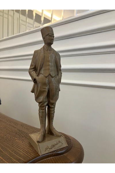 Home 18 cm yüksekliğinde Bronz Gold Atatürk Büstü