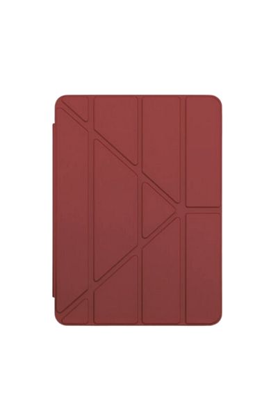 Fuchsia ايباد اير 11 بوصة 6. حافظة كمبيوتر لوحي ذكية ثلاثية الطي من الجيل M2 مع حجرة قلم متوافقة مع شريحة A2902 - A2903