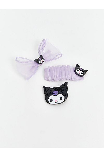 LC Waikiki Lcw Accessories Kuromi Printed Girl's Buckle Set of 3