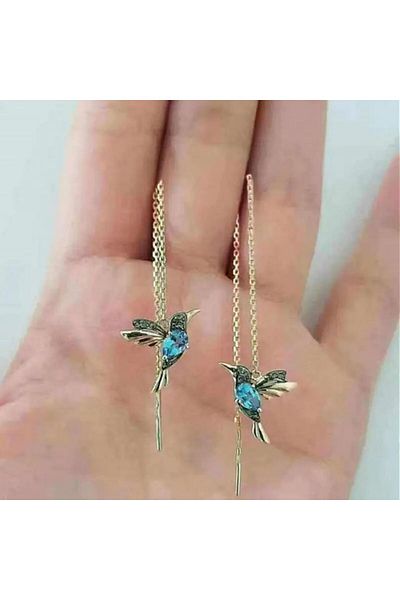 Minnoş Dükkan أقراط متدلية على شكل طائر