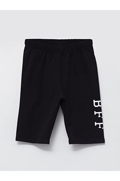 LC Waikiki Κοριτσίστικο κολάν με ελαστική μέση από βαμβακερό στάμπα (S2)