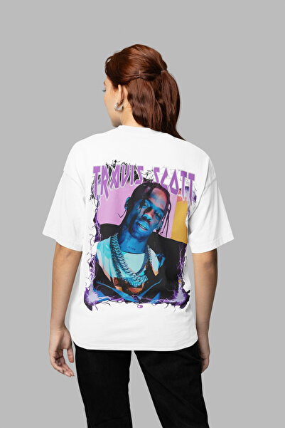 SEVBANO تي شيرت بتصميم ترافيس سكوت مطبوع للجنسين