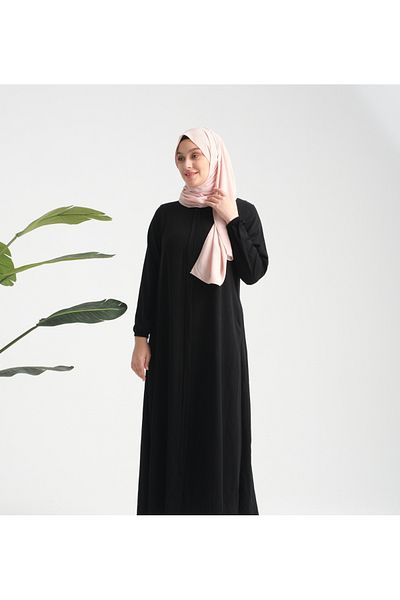 MARDİYE OFFİCİAL FERACE DIN MĂTASE MEDINE CU FERMUAR ASCUNS PENTRU ZILE 145 CM