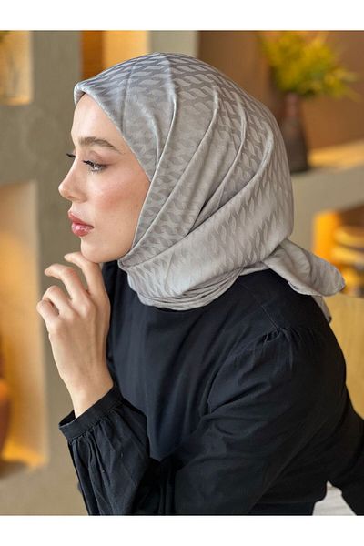 Modakaşmir Eșarfă cu model mini picătură din seria Jacquard mătăsoasă