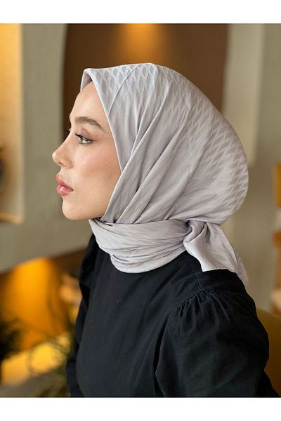 Modakaşmir Silky Jacquard Series Mini Drop Pattern Scarf
