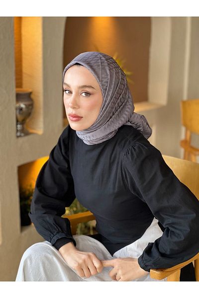 Modakaşmir Silky Jacquard Series Mini Drop Pattern Scarf