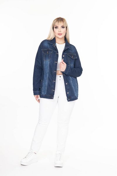 EYLÜLXXL JACHETĂ DE JEANS DE DIMENSIUNE MARE FEMEI