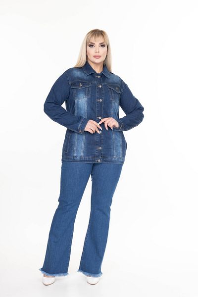 EYLÜLXXL JACHETĂ DE JEANS DE DIMENSIUNE MARE FEMEI