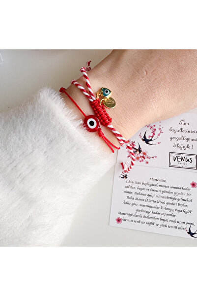 Venus Design Marteniçka Kalpli Nazar Bileklik