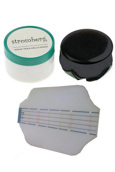 Stromberg Ρητίνη βιολιού Stromberg Dark + Οδηγός δακτύλων Στρογγυλό καπάκι ρητίνης