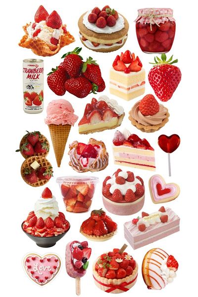 Major Selection Strawberry Dream Strawberry Dream Tablet Τηλέφωνο Laptop Bullet Journal Αυτοκόλλητο - Αδιάβροχο αυτοκόλλητο