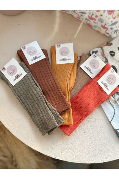 Li Puna 5-Piece Seamless Knee-Length Baby Socks