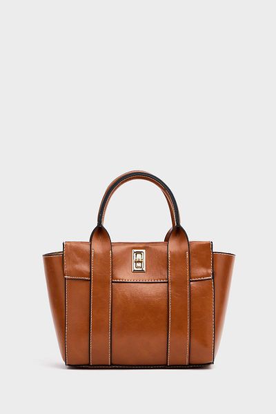 Madamra Tan Women's Mini Tote Hand and Shoulder Bag