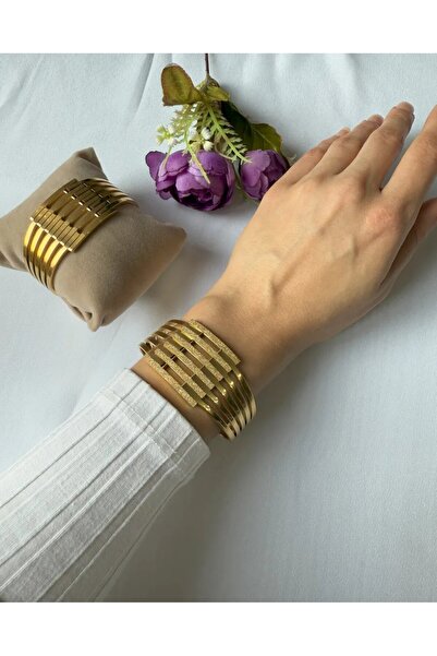 LUMA AKSESUAR مشبك ضلع لامع مكون من ستة قطع