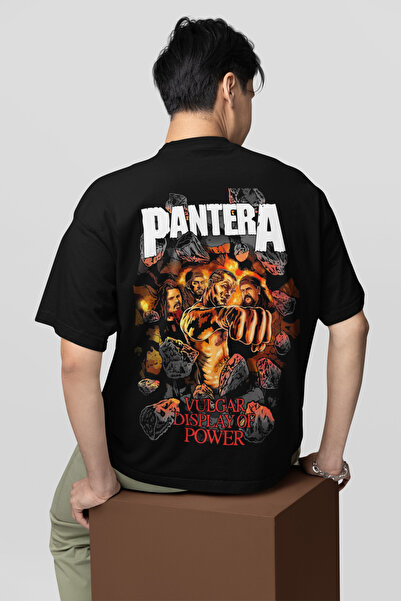 SEVBANO Muzički bend Pantera, unisex majica sa širokim krojem i printom