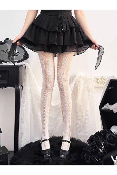 Zess store Zess dantelli romantik külotlu çorap Y2K