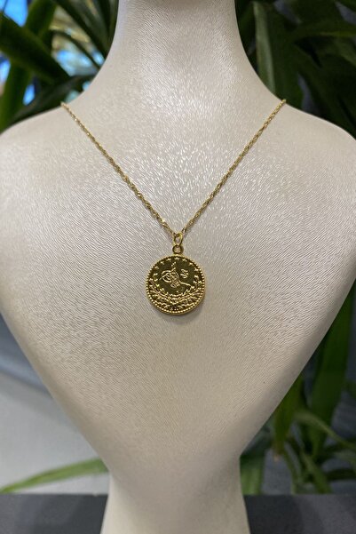 Altınaşkı Tuğra Uçlu Singapur Altın Kolye