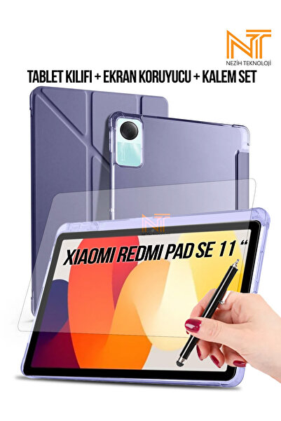 Nezih Case Xiaomi Redmi Pad Se 11 Uyumlu Kalem Bölmeli Akıllı Kılıf + Ekran K...
