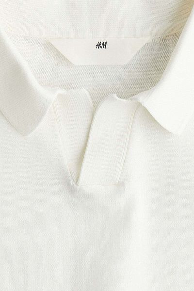 H&M Fine-knit Polo Shirt
