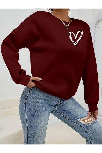 Bay Şapkacı Silky Women's Long Sleeve Crew Neck Viscose Two Thread Blouse