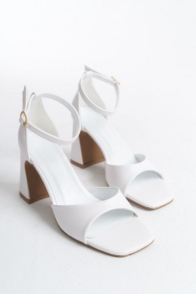 MARSEDO Nadia - Women's Casual Stiletto Shoes, Chunky Heel and Blunt Toe
