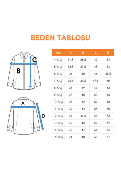 GİYİCEM TEKSTİL Cămașă pentru fetiță cu guler dublu