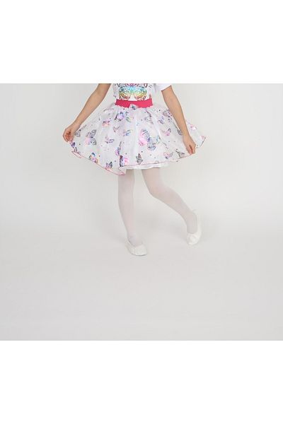 Dıgıl Kids Fusta pentru fete cu imprimeu fluturi multicolore 23 aprilie 29 octombrie 10 noiembrie 19 mai Haine de spectacol