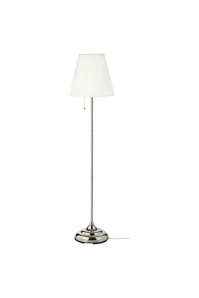 IKEA مصباح ارضي, طلاء - نيكل/أبيض