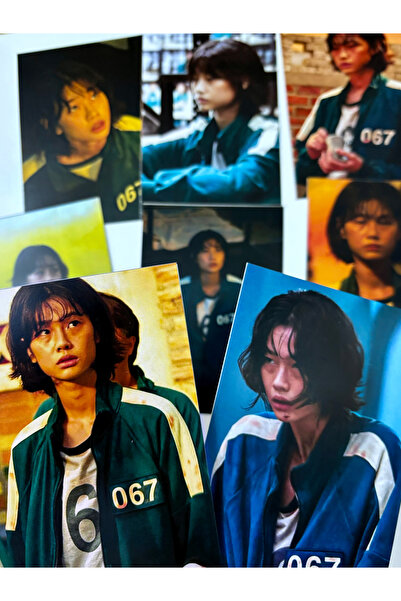 Pankart Evi 8 bucăți Squid Game Players 067 Kang Sae-byeok Set de cărți foto ...