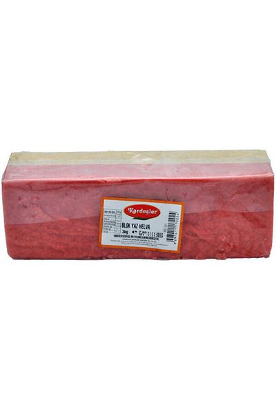 KŞ Kardeşler Şekerleme 3 kg Red Summer Halva Block